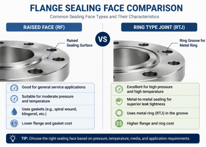 Common Flange Facing Types